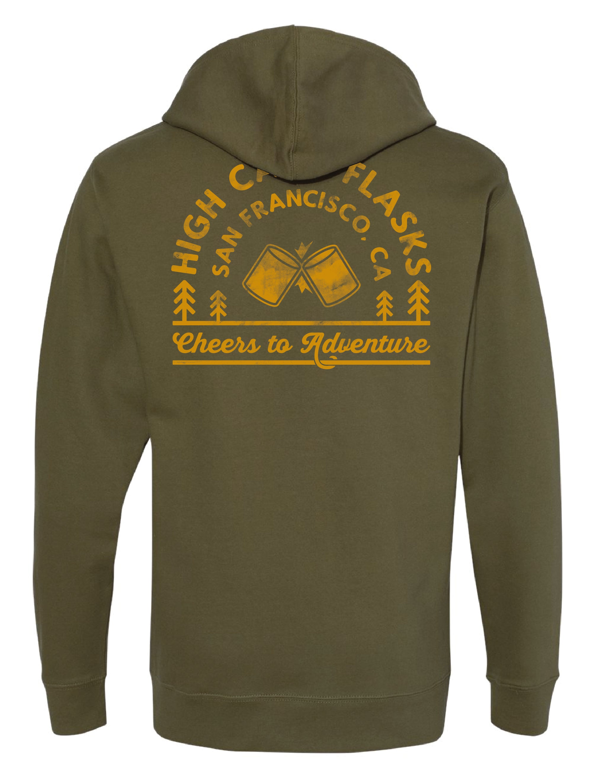 Cheers to Adventure - Midweight Hooded Sweatshirt